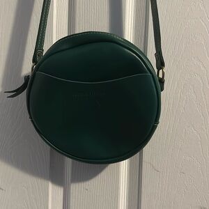 Portland Leather Canteen Style “Peacock” Large Crossbody Purse *NEW